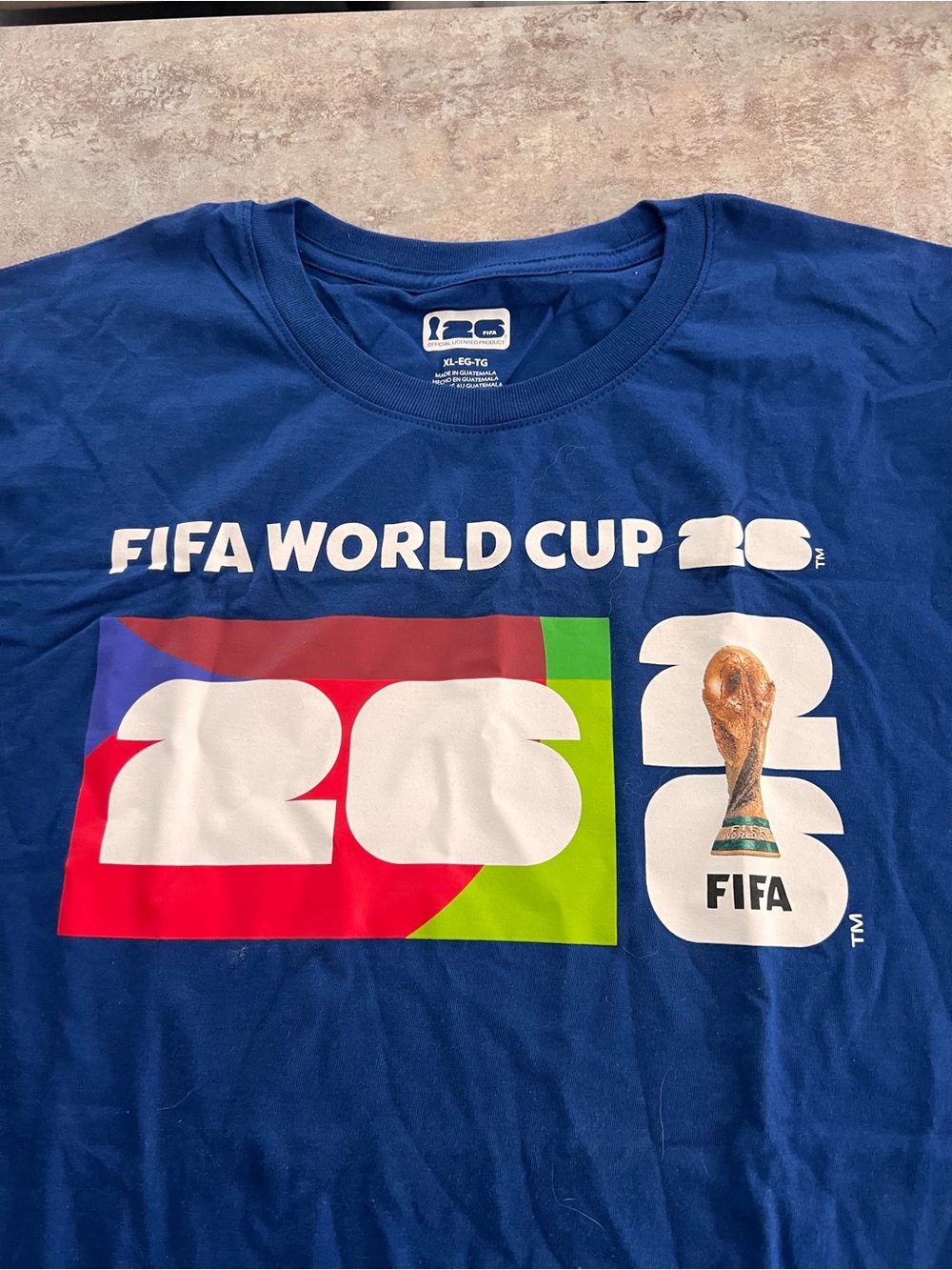 Official FIFA World Cup 2026 Blue Graphic Short Sleeve Tee XL